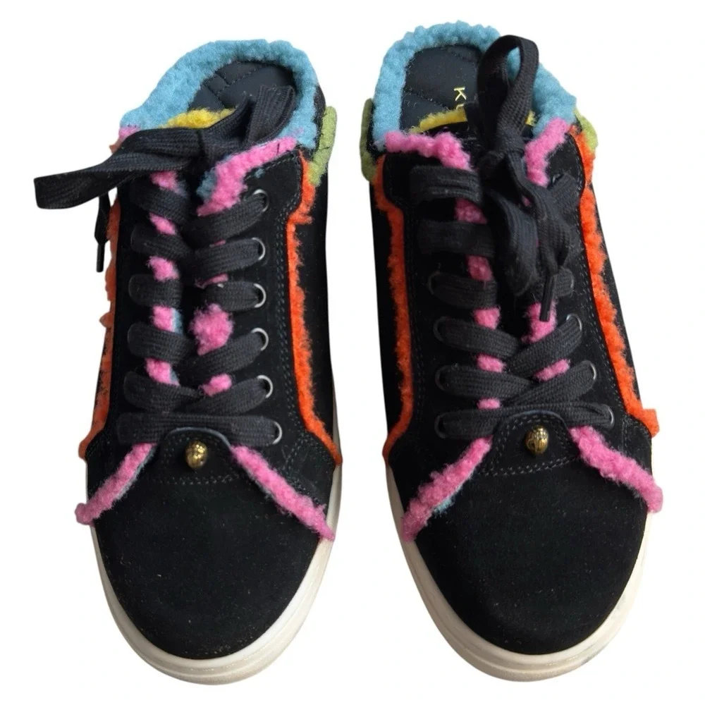 Kurt Geiger Womens Size 38.5 - 8 Black Kensington Cupsole Mule Slip On Sneaker